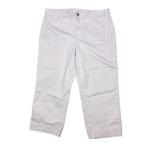 Old Navy Light Pink Plus Size Cropped Khaki Pants Size 18